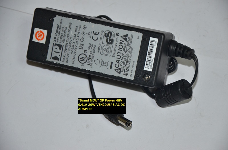 *Brand NEW* VEH20US48 XP Power 48V 0.41A 20W AC DC ADAPTER 5.5*2.5 - Click Image to Close